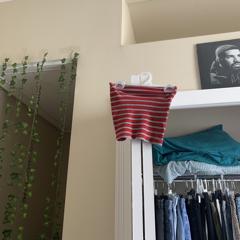 brandy melville striped tube top